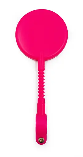 Дзеркало для дитячого велосипеда кругле 7 см неоново-рожевий (G00011642) - фото 2