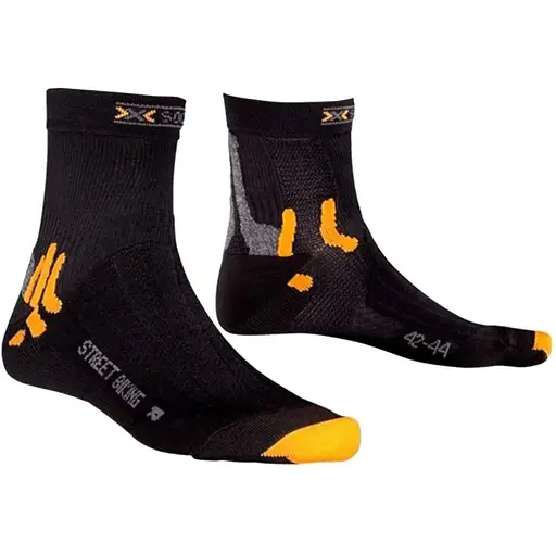 Шкарпетки X-Socks Street Biking 35-38 Чорний/Помаранчевий (1068-X20001 35-38)