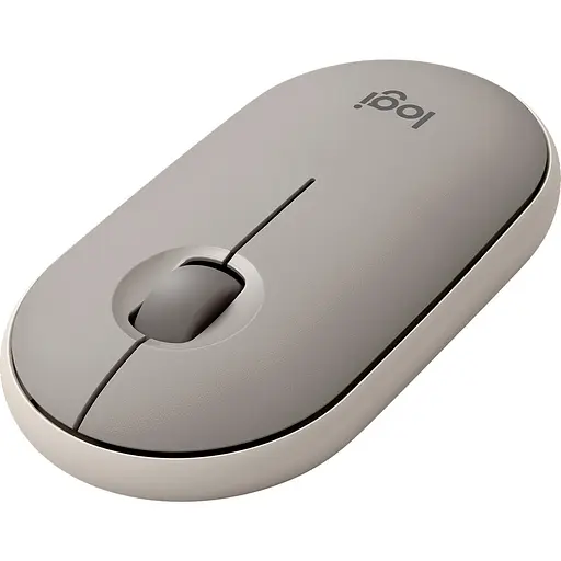 Мышь компьютерная Logitech Pebble M350 Wireless Sand (910-006751, 910-006665) - фото 2