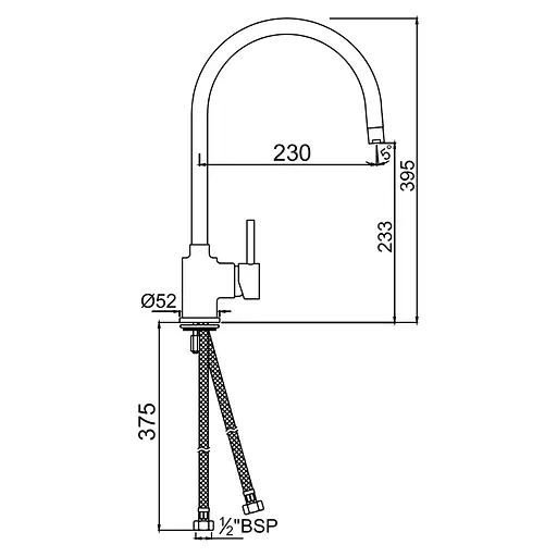 Смеситель для кухни Jaquar Florentine FLR-CHR-5179B Хром - фото 2