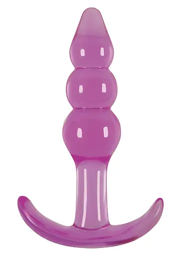 Анальна пробка Jelly Rancher Ripple T-Plug 11 см (фіолетовий)