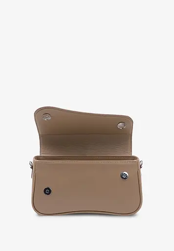 Жіноча шкіряна сумка Nona карамель краст - фото 6