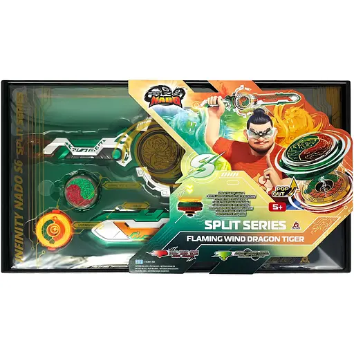 Infinity Nado Дзиґа VI серія Split Series Flaming Wind Dragon Tiger Палаючий Вітер Дракон Тигр