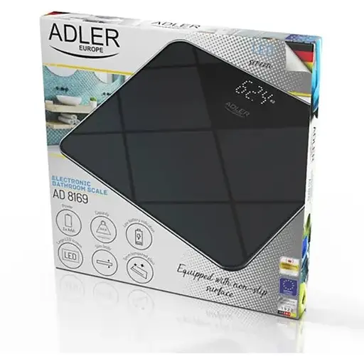 Ваги підлогові Adler AD 8169 max 180 кг з загартованого скла - фото 5
