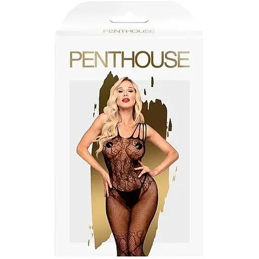 Бодистокинг с доступом к попке Penthouse - Dirty mind Black XL - фото 3