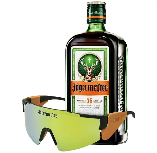 Набір: Лікер Jagermeister 35% 0.7 л + Сонцезахисні окуляри Jagermeister