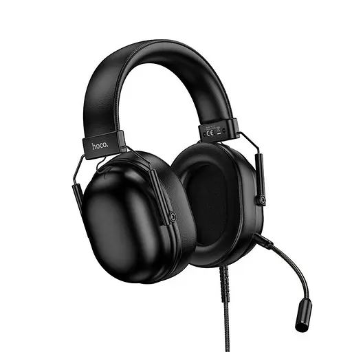 Навушники накладні Hoco W113 ігрові USB чорний - фото 4