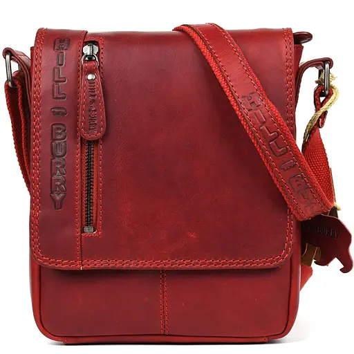 Чоловіча шкіряна сумка Hill&Burry 22х19х5 см sum0026487 - фото 5