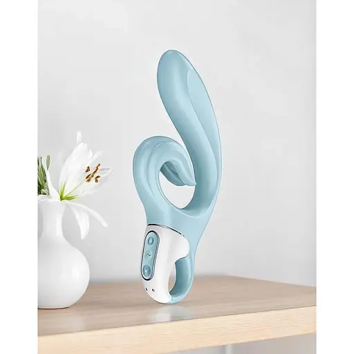 Вібратор-кролик Satisfyer Love Me Блакитний - фото 2