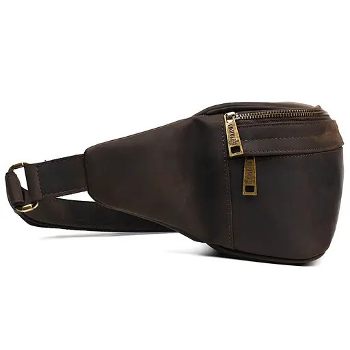 Шкіряна чоловіча сумка на пояс TARWA 30х15х12 см nsa0001221 - фото 5
