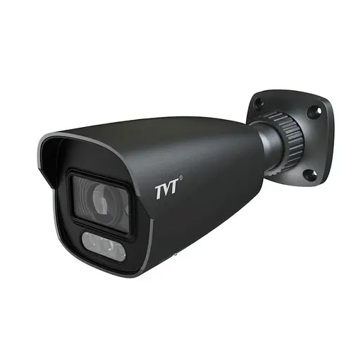 IP-видеокамера 6Mp TVT TD-9462E4(D/PE/AW3) Black f=2.8mm, ИК+LED-подсветка, с микрофоном (77-00396)