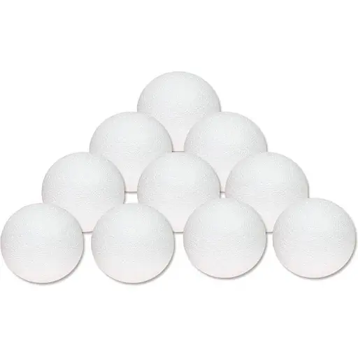 Набір пінопластових кульок  5 см 10 шт. - фото 1
