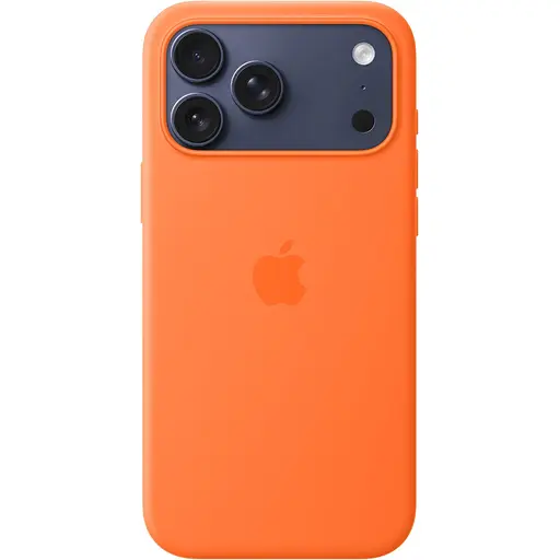 Чохол Silicone Case with Button, Animation & MagSafe для Apple iPhone 17 Pro Max Orange AAA (153248) - фото 3