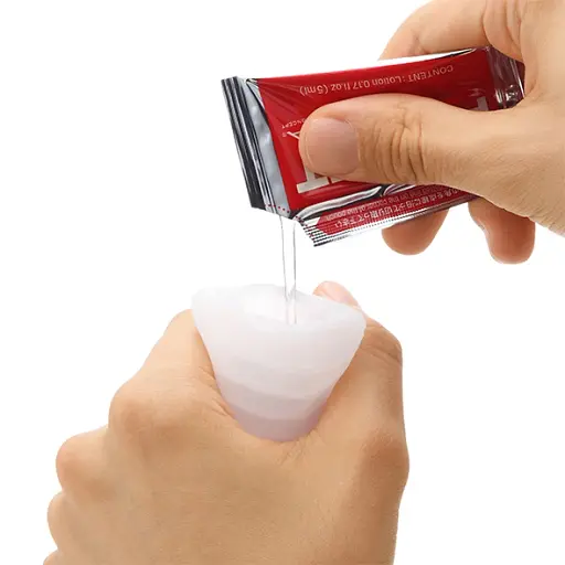 Мастурбатор Tenga Pocket Crystal Mist белый - фото 7