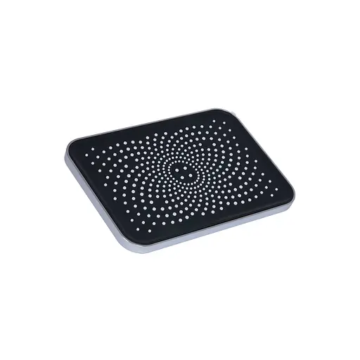 Верхний душ Qtap Hlavova 260x180 мм прямоугольный QTHLA107CRM45784 Chrome/Black, Черный матовый - фото 1