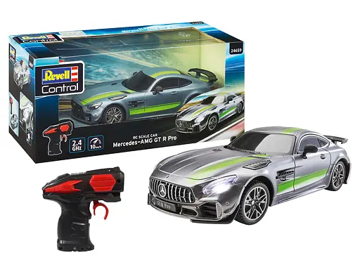 Машинка Revell Scale Car Mercedes-AMG GT R Pro на управлінні RC сріблястий 4659