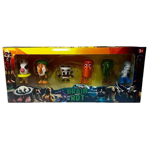 Набір фігурок Італійський Брейнрот 6 шт. 7 см (BR3039)