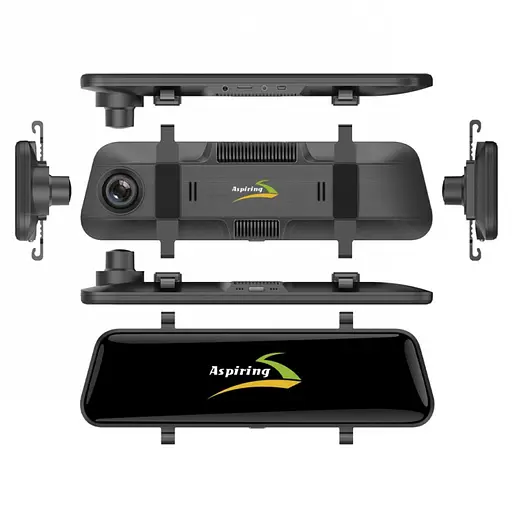 Відеореєстратор Aspiring Maxi 4 Speedcam, WIFI, GPS, 4K, X2 Camers (дзеркало заднього виду) - фото 7