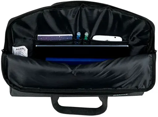 Сумка для документів текстильна Axent А4 1 відділення темно-сіра (1632-02-A) - фото 5