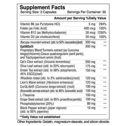 Комплекс для улучшения концентрации внимания и памяти Earths Creation EC SportsNeuroSharp 90 капс (1091-821 839) - фото 2