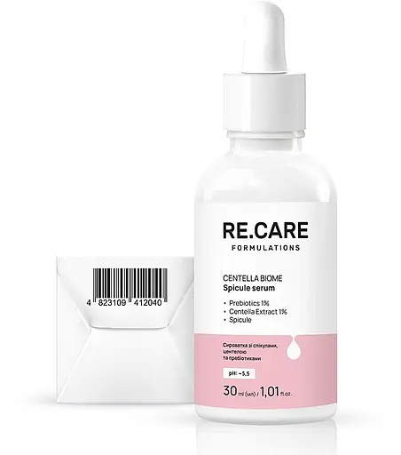 Сироватка зі спікулами, центелою та пребіотиками Re.Care Centella Biome Spicule Serum 30 мл - фото 3