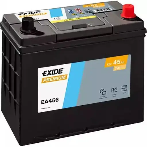 Акумулятор Exide Premium EA456 45Ah Asia Ев (-/+) 390EN 237x127x227 мм