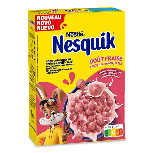 Готовый сухой завтрак Nestle Nesquik Strawberry с витаминами и железом 310 г - фото 2