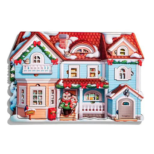 Пазл дитячий фігурний Котячий дім (ПСД248) PSD248, 88 елементів - фото 2