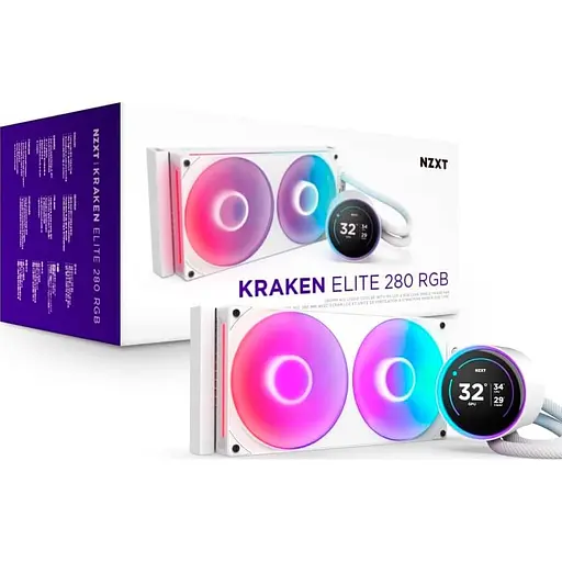 СВО NZXT Kraken Elite 280 RGB White (RL-KR28E-W2) - фото 6