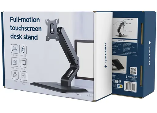 Кронштейн настільний ніжка для монітора Gembird MSD1ST01 17-32 дюйма Black - фото 8