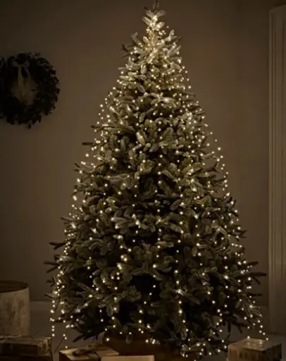 Новогодняя конусная гирлянда 2 м 20 нитей 400 LED лампочек Теплый белый - фото 9