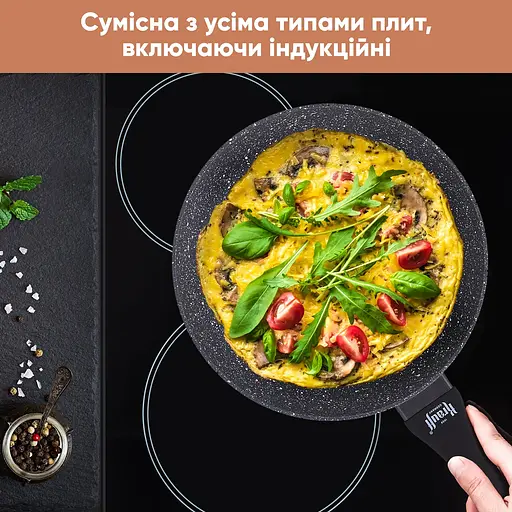 Сковорода Krauff Fry Power зі скляною кришкою 28 см (25-45-278) - фото 10