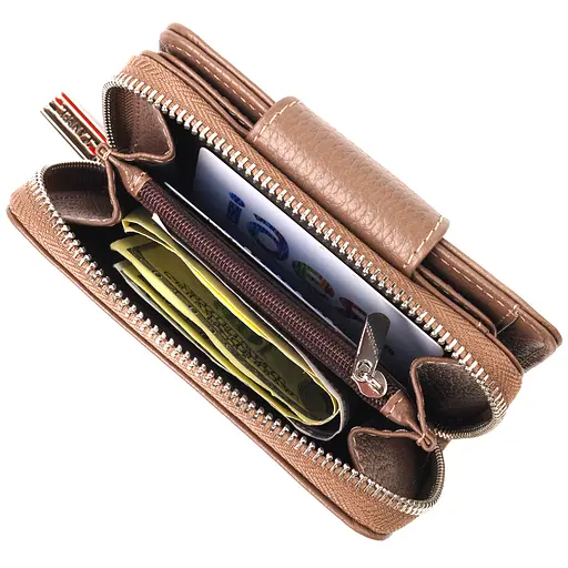 Кожаный женский кошелек Canpellini 9.5х13.2х3 см acs0025115 - фото 7