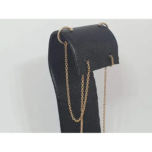 Золотые серьги-протяжки Tango с каффой на хеликс. 580114 - фото 3