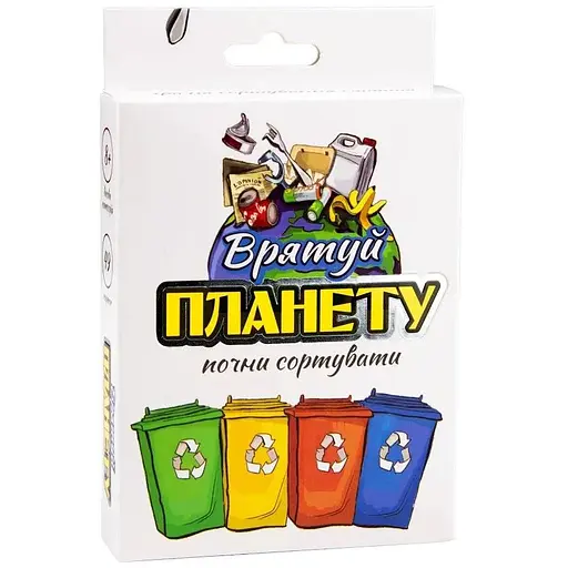 Карточная игра Strateg "Спаси планету" на украинском языке (30321)