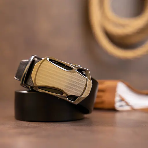 Ремінь шкіряний Vintage чоловічий 115х3,4 см acs0014815 - фото 6