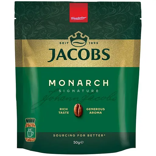 Кофе растворимый Jacobs Monarch, 50 г (823826)