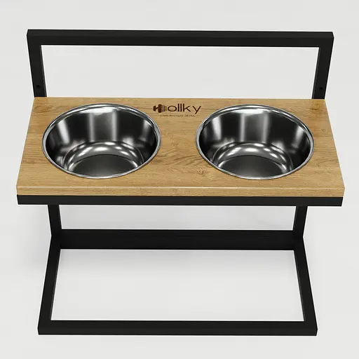 Hollky Flex L — регулируемые миски на подставке для больших собак (2 × 1.8 л) - фото 4