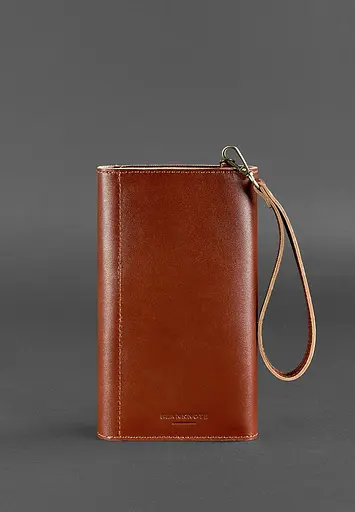 Кожаный клатч-органайзер (Тревел-Кейс) 5.0 светло-коричневый - фото 4