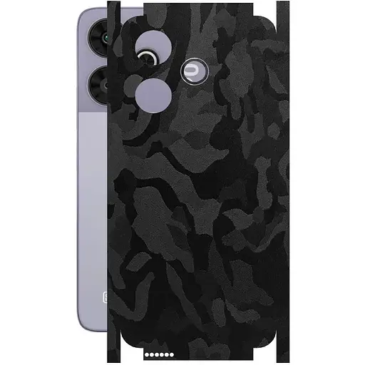 Защитная пленка StatusSKIN для Xiaomi Poco M6 Plus Корпус Винил Камуфляж черный