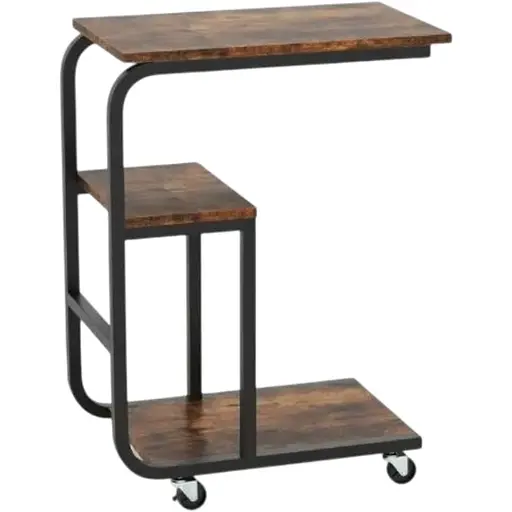 Журнальний столик приставний Costway Tavolino 2шт в стилі Loft