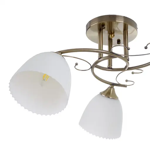 Люстра стельова Brille класична E27 60W G (LK-675C/3) - фото 5