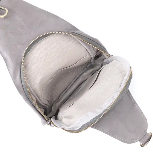 Женская сумка Vintage из экокожи с акцентом на текстильную лямку 18х33х10 см sum0026969 - фото 6