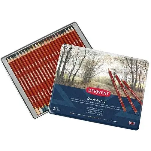 Олівці для рисунку Derwent Drawing 24 кольори в асортименті 