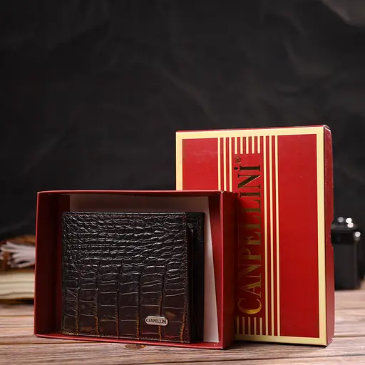 Чоловічий шкіряний гаманець Canpellini 11х9.5х2 см acs0025672 - фото 8