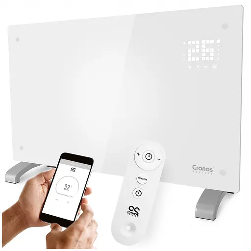 Конвекторний обігрівач Cronos Heaters 2в1 2000W Wi-Fi White - фото 2