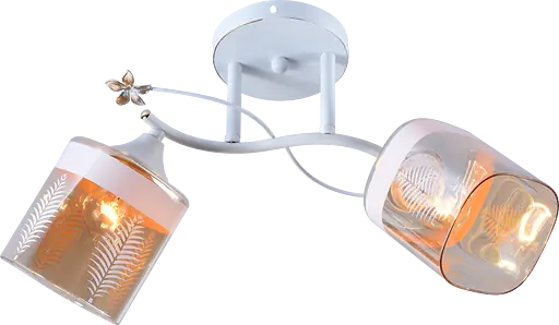 Люстра декоративна VALESO V DA5149A/2 White+Gold на 3 плафона