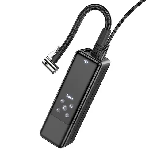 Автомобільний насос Hoco ZP5 May smart air pump Black - фото 3