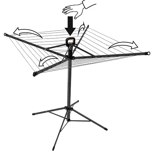 Сушилка для белья Casa Si Pop-Up Rotary 20 м Anthracite (CS92039B) - фото 2