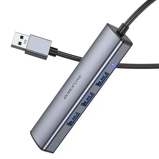 Концентратор USB Hub Borofone DH12 4 в 1 - фото 4
